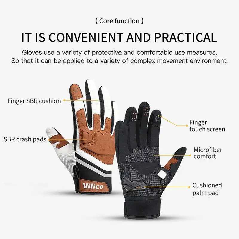 Professional Outdoor Cycling WearResistant Microfiber Anti Slip Protection Multi Scene Universal Cycling Gloves J250922