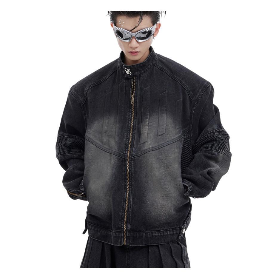 Vintage Deconstructed Denim Suit with 3D Embossed Design Jacket and Mens Jeans for a Stylish Look 250829