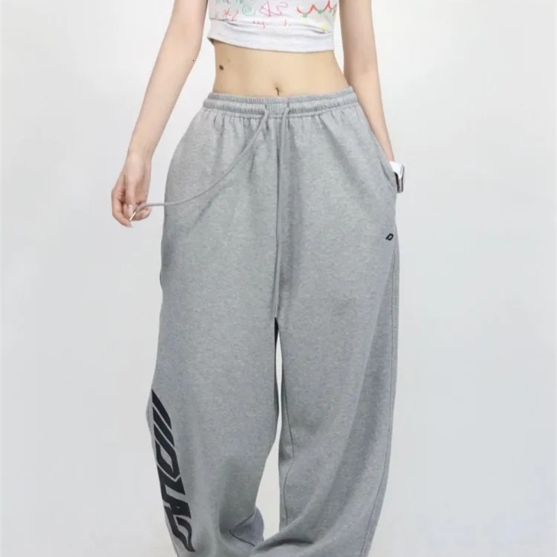 HOUZHOU Y2k Vintage Baggy Womans Sweatpants Oversized Korean Fashion Harajuku Streetwear Pants Japnese Style Hip Hop Trousers 240820