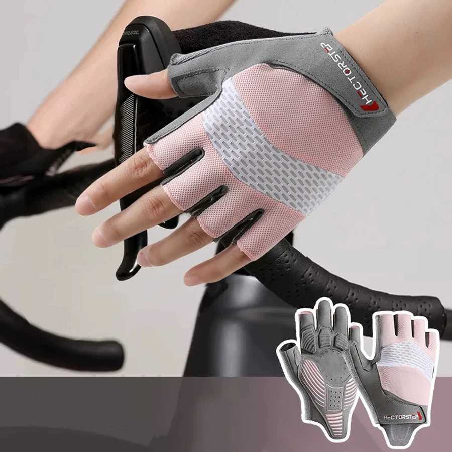 Bike Cycling Sports Gloves Half Finger Bicycle Gloves for Men Women AntiSlip Exercise Workout Gloves for Gym Motorcycle J250922