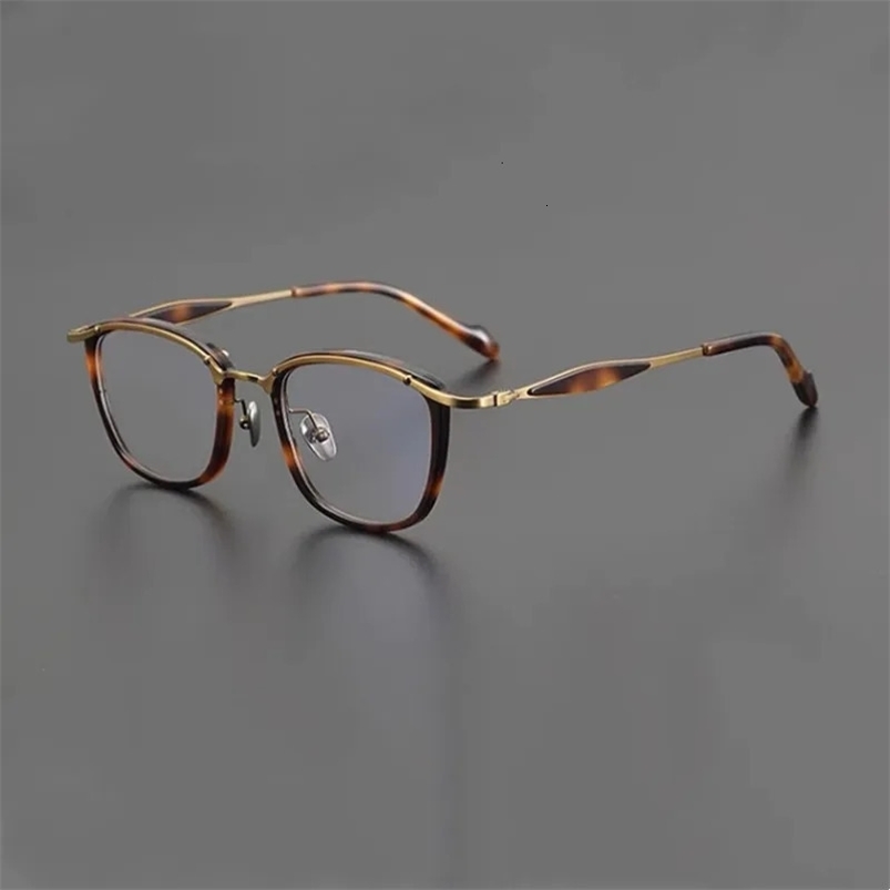 niche comfortable pure glasses frame retro business acetate square myopia glasses frame 240528