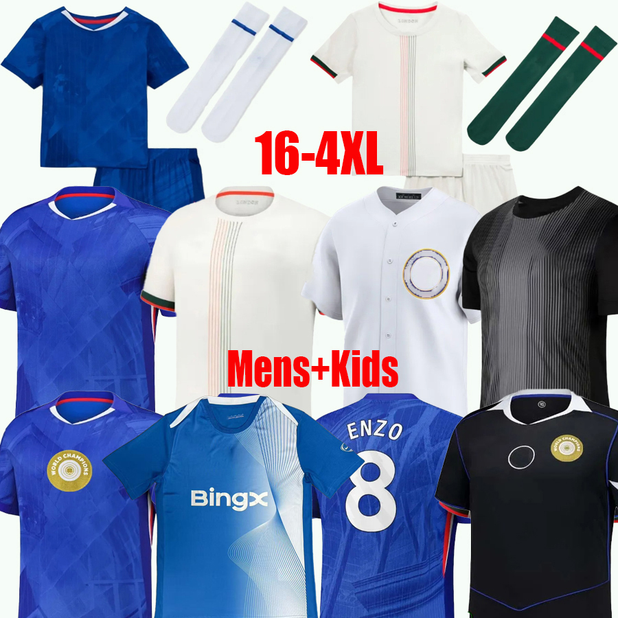 chelseaa 25 26 ENZO NETO DELAP 25 26 cfc PALMER Jackson soccer jerseys Disasi Fernandez Mudryk JAMES football shirt men kids set 2025 2026 Garnacho Pre Match Top