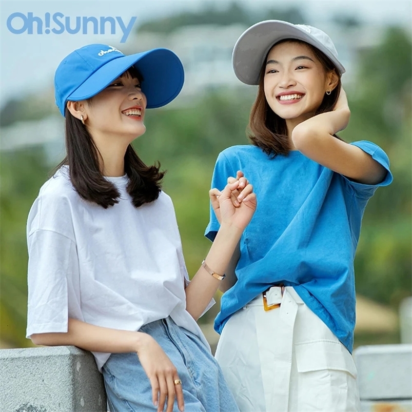 OhSunny Unisex Baseball Cap Professional Sun Protection Hats UPF50 Adjustable Fashion Hip Hop Hat for Outdoors Sports 240626