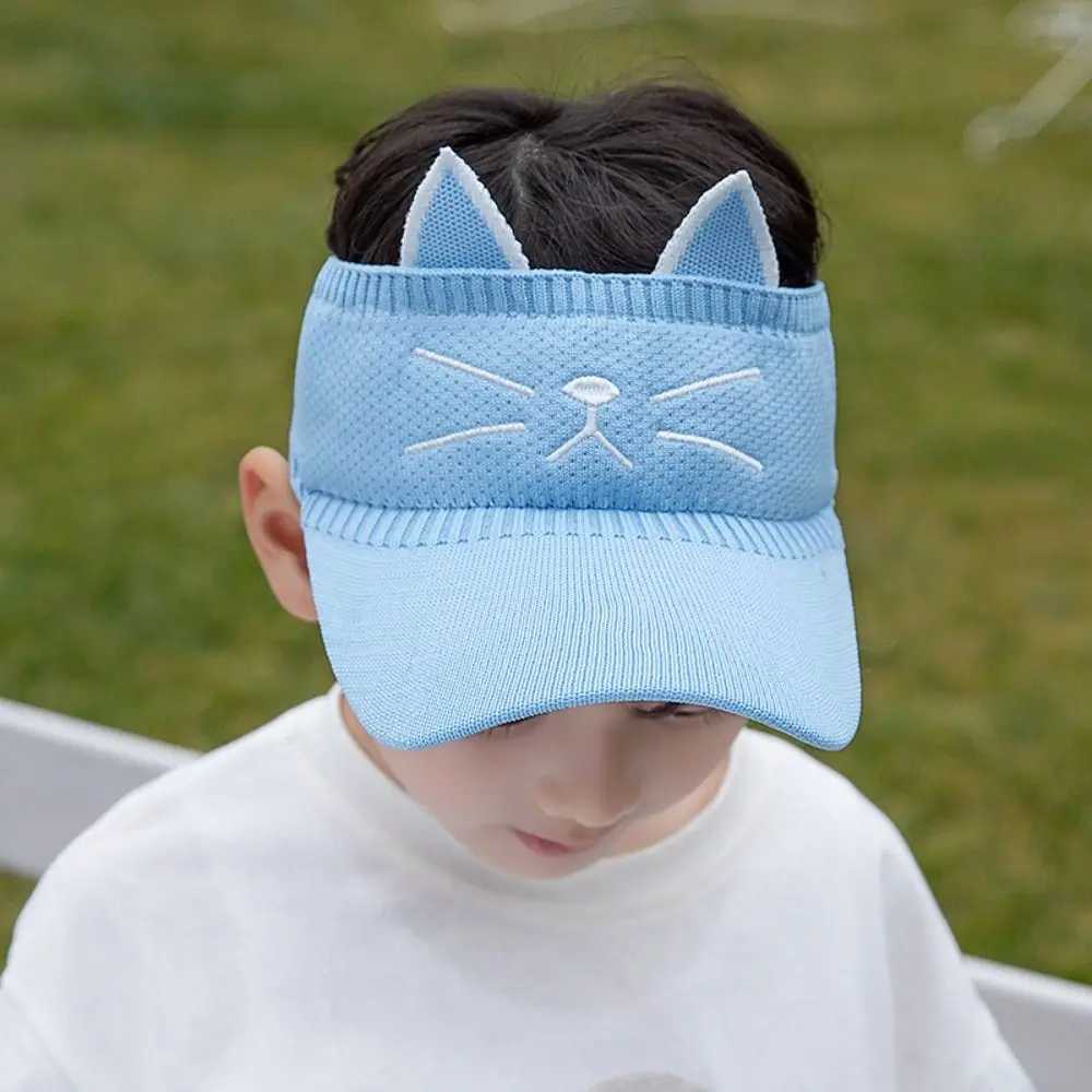 Fashion Summer Children Baseball Cap Cartoon Elastic Empty Top Hat Cotton Large Brim Baby Sun Hat Four Seasons Z251029