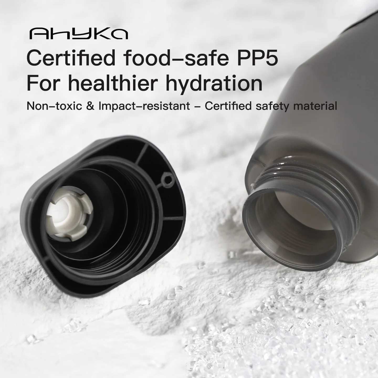 AhyKa Aerodynamic Bike Water Bottle Set 600ml Lightweight Road Bike Cycling Water Bottle Squeeze to Drink Design J250923