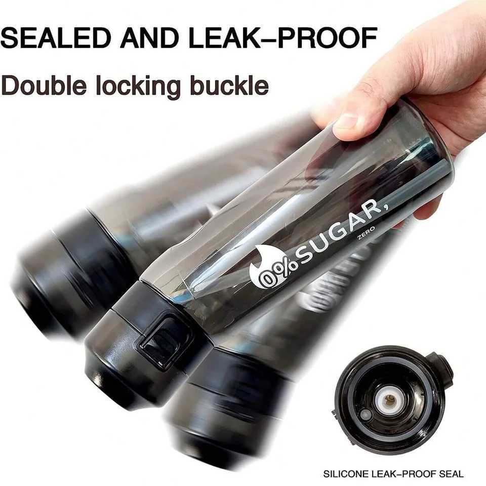 650ml Flavored Water Bottle with Flavor Pods Frosted Air Water up Bottle Camping Fishing Water Cup Set for Outdoor Activities J250923