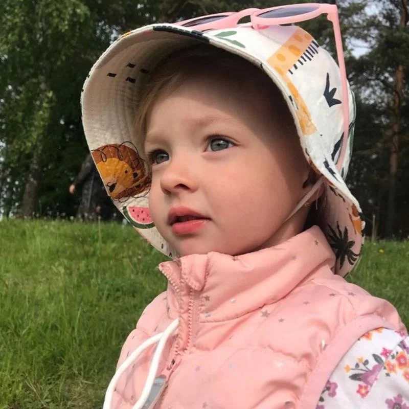 Summer Panama Baby Girls Hat Autumn Cartoon Boys Fisherman Hat Baby Sun Hat Outdoor UV Bucket Hat for Kids Toddler Bonnets Z251029