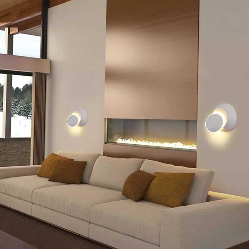 Led Wall Lamp 360 Degree Rotatable Bedroom Bedside Lights Dining Living Room Round Lamp Loft Staircase Aisle Decorative Fixture C251124