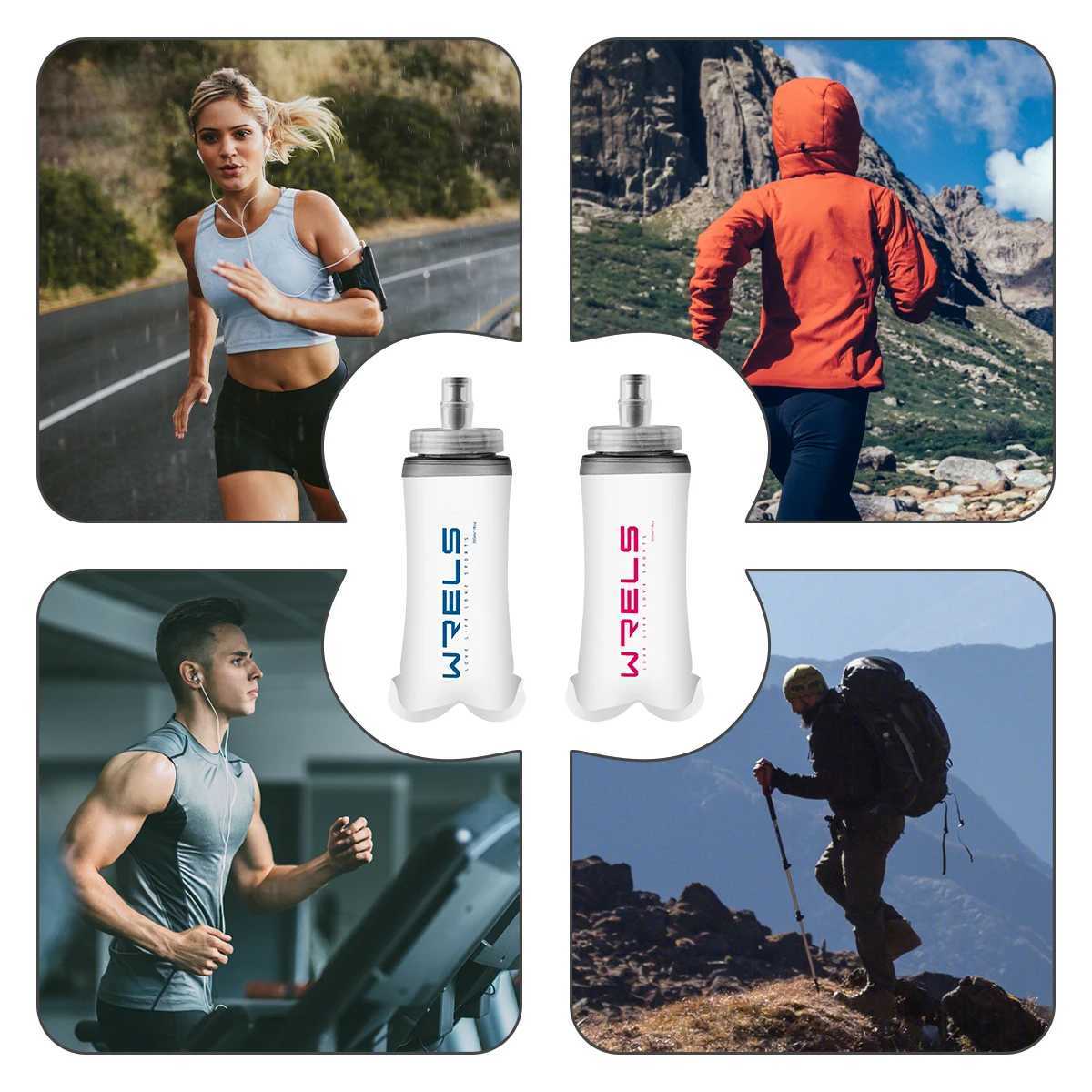 1pc New Large Caliber Soft Water Bottle Collapsible Convenient Sports Water Bottle for CyclingHikingTrailRunningFitness J250923