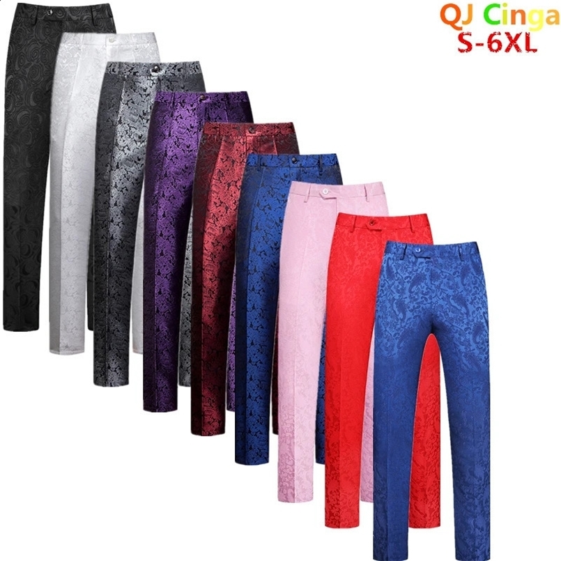 Royal Blue Suit Pants Business Office Trousers White Black Red Pantalones Hombre Wedding Party Dress Pants Big Size Slacks S-6XL 240827
