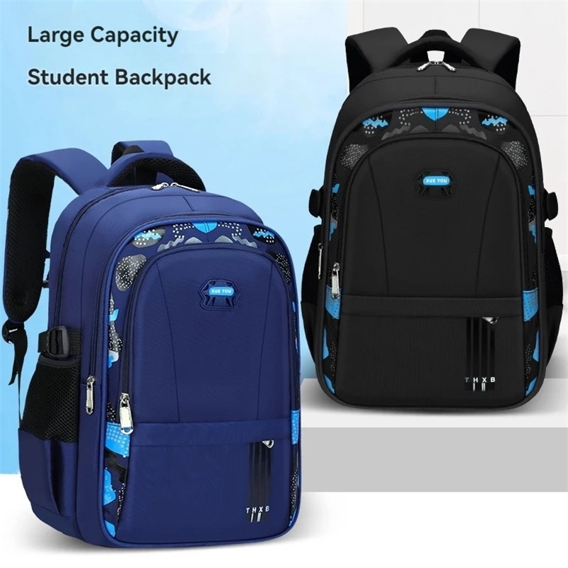 Elementary School Students Schoolbag Boys 1-3-6 Grades 6-12 Years Old Lightweight Leisure CHILDRENS Shoulder Bag Large Capa 240712