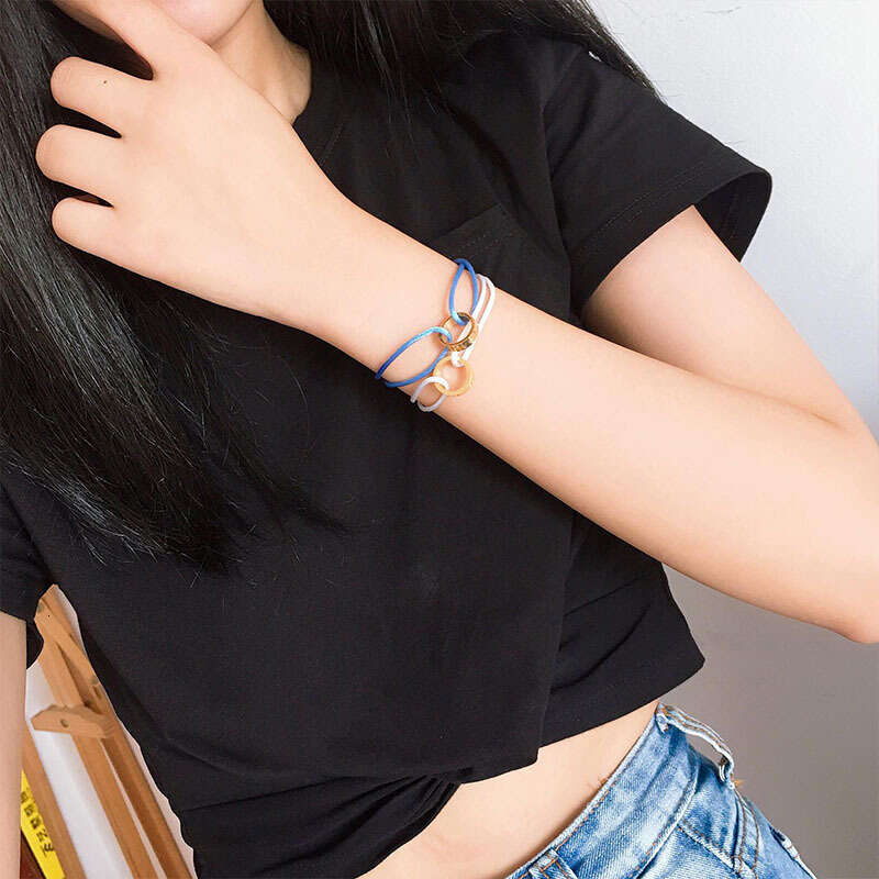 Simple Fashion Lucky Red String for Zodiac Year Full Bead gold Single Ring Couple Style Bracelet