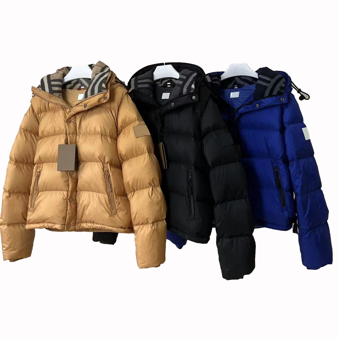 3 colors winter fashion men down jacket designer down jacket mens detachable sleeves hooded puffer jacket man coat s--2xl