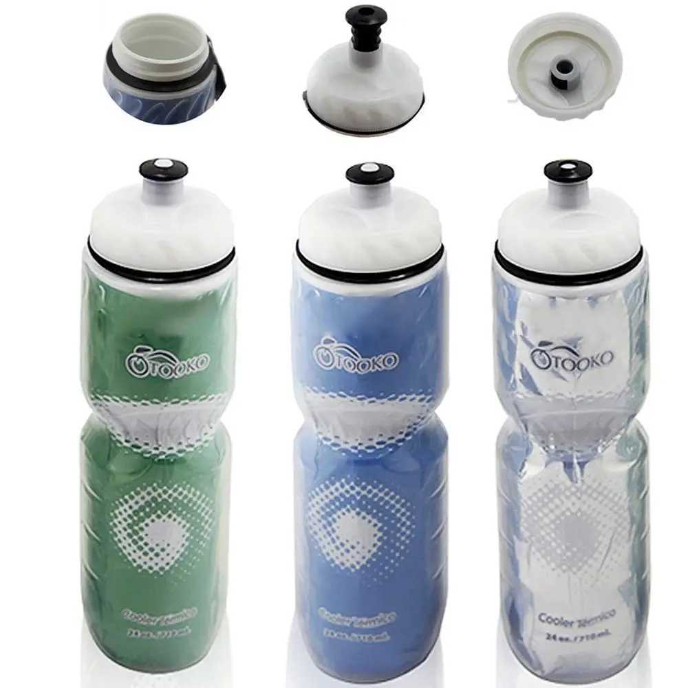 750ML Travel Gym Cycling Equipment Dual Layer Thermal Keeping Sport Cup Bicycle Water Bottles Sports Bottle Drinking Canteen J250923