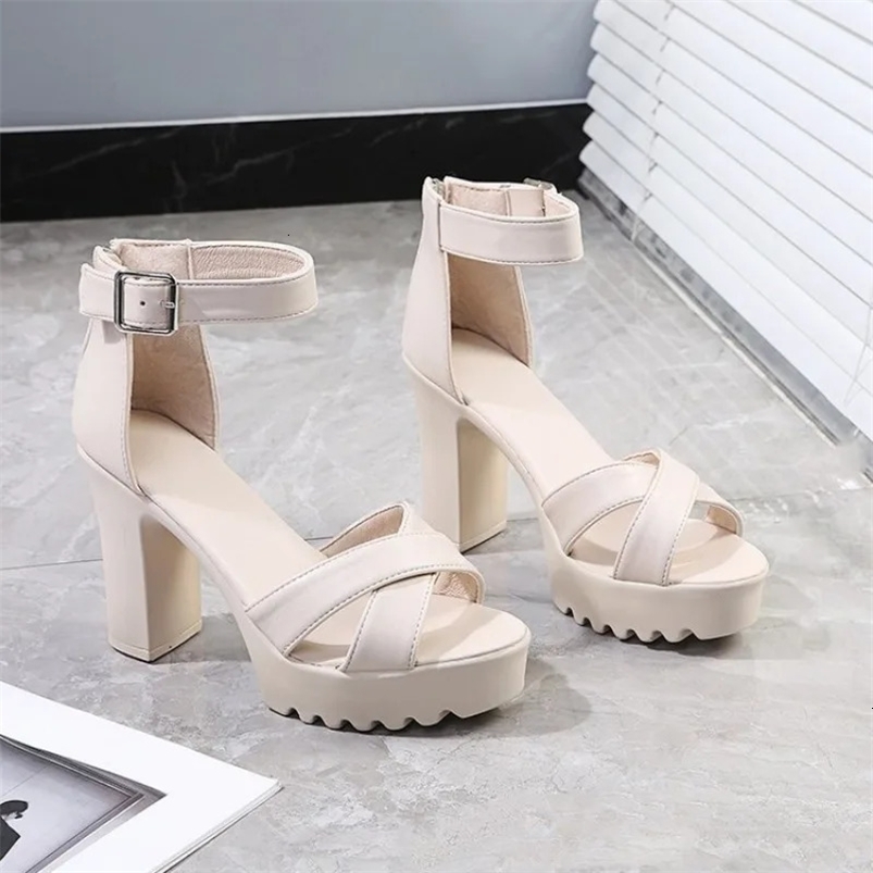 Women Fish Mouth Platform High Heels Wedges Buckle Slope Sandals Women Shoes Woman Platform High Heels Sandals High Heels 240528