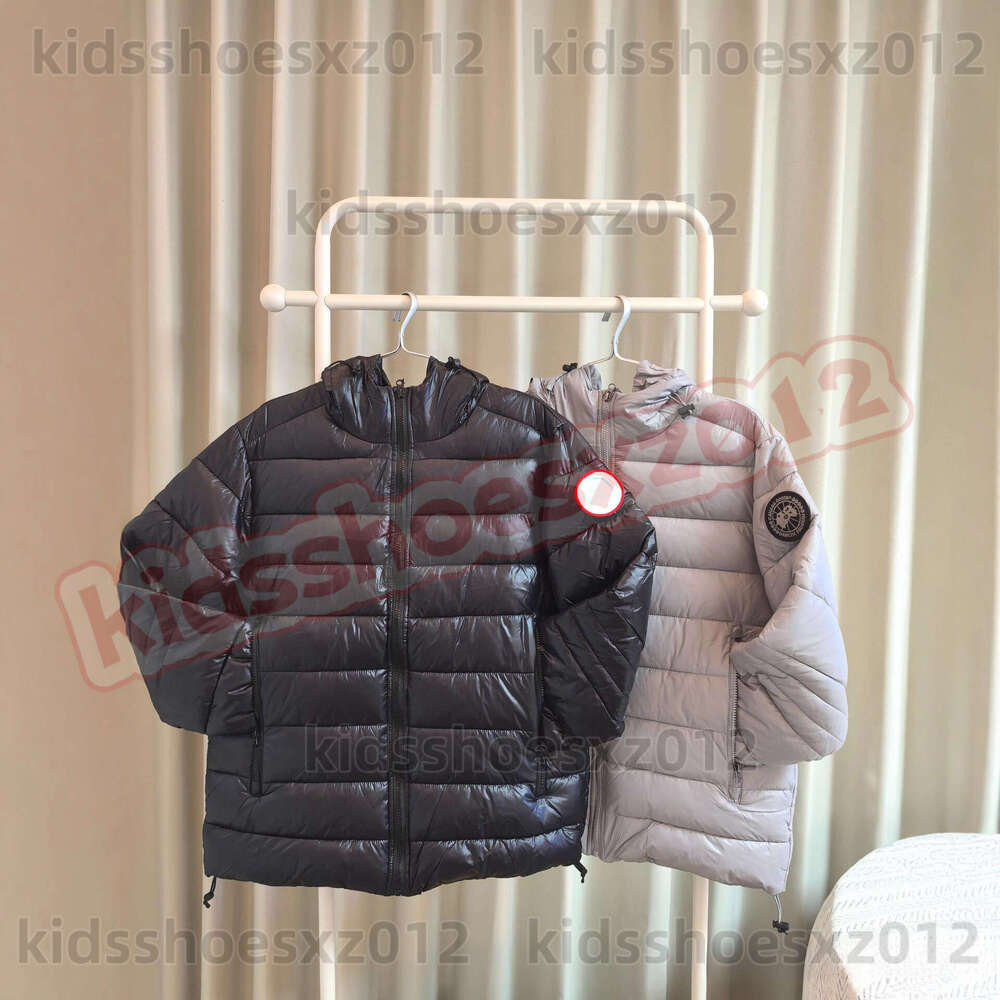 Canada Doudoune Puffer Jacket Goosse Autumn Winter Canada Jacket Large Glossy Monclor Cotton Jacket For Men And Women Couple Waterproof Badge Size Kid Hooded