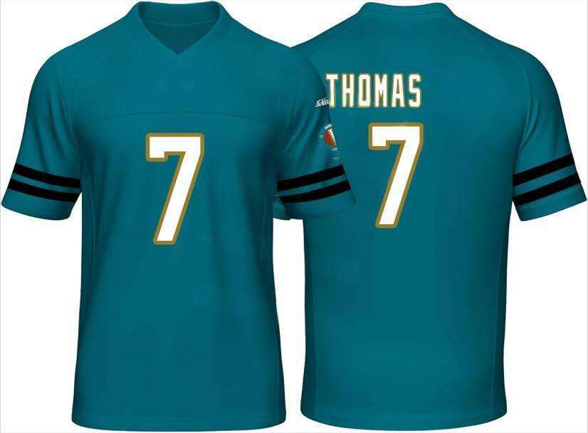 Custom Mens/Youth Football ed T-Shirt for Sports Fan Black No Brand/s Thomas jersey Free shipping