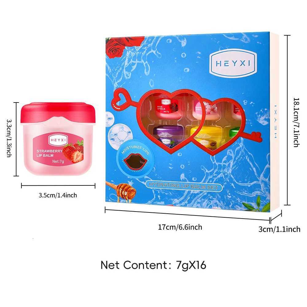 16pcs Vaseline Fruit Series Lip Balm Set Sleeping Lip Mask Moisturizing Hydrating Nonsticky AntiCracked Lip Balm Lips Care F250922