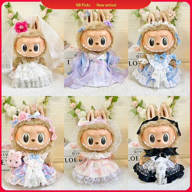2025 New Labubu Hot Only Selling Clothes 38cm Idol Doll Hanfu Chinese Style Coat Set Elegance Fashion Fairy Chiffon Dress Set X250923