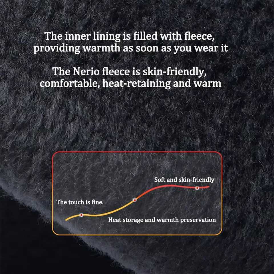 NEWBOLER Men Winter Waterproof Cycling Gloves Thermal Full Finger Touch Screen Fleece Gloves Nonslip Warm Windproof Motorcycle J250922
