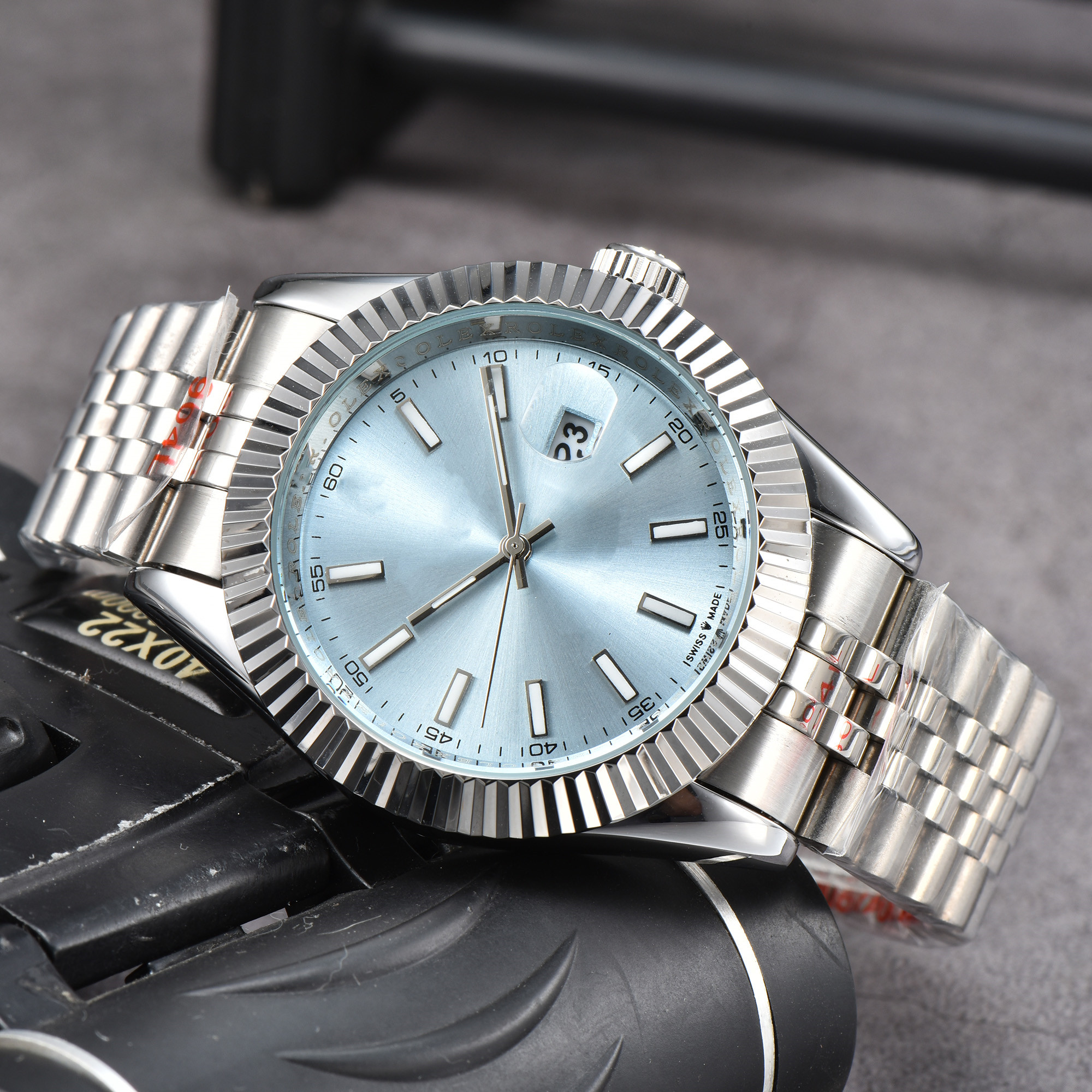 Luxury designer mens women Quartz DAY DATE JUST watch automatic movement watches 904L stainless steel strap luminous gifts Wristwatches montre de luxe #77