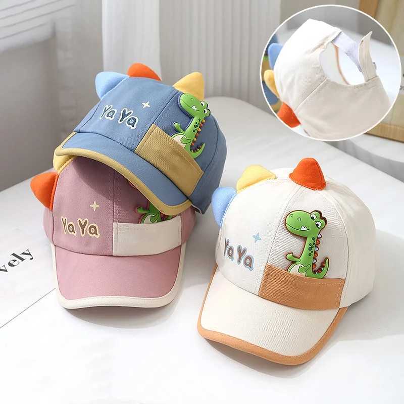 Baby Baseball Cap Cartoon Dinosaur Sun Hat Dinosaur Duck Tongue Cap Spring and Summer Outdoor Adjustable Sun Hat 2025 New Z251029