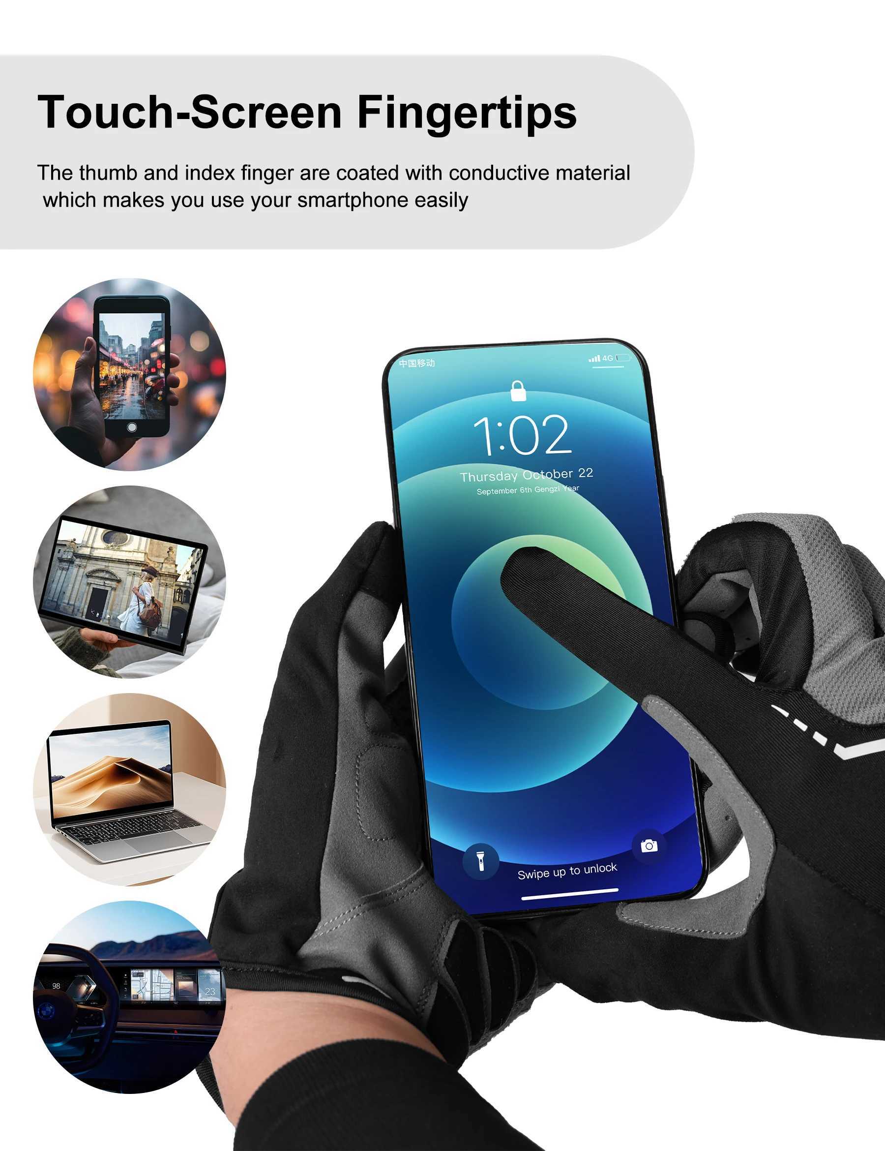 INBIKE Spring Autumn Cycling Gloves for Men Women Full Finger MTB Bike Gloves Mountain Road Bicycle Gloves Windproof Touchscreen J250922