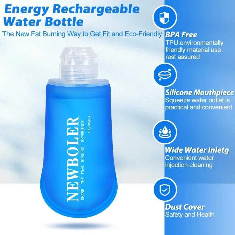 Outdoor Silicone Water Bottle150250500750ml Foldable Portable Water Bottle Suitable for Running Hiking Cycling Mountaineering J250923