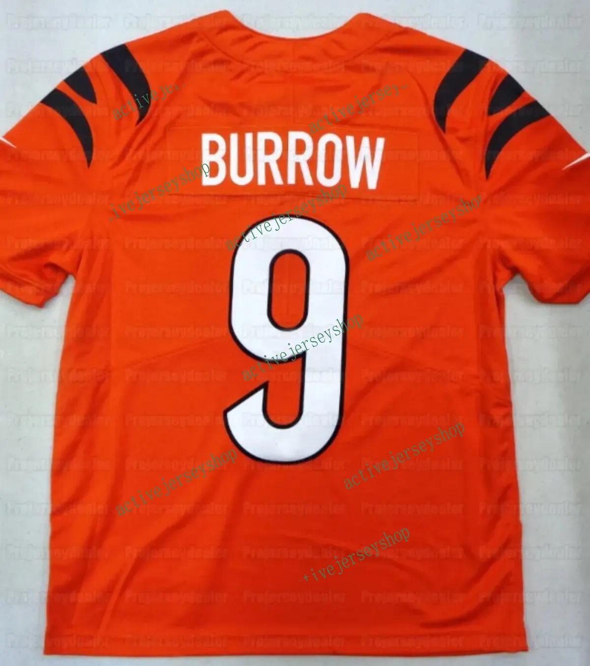 Custom Football Jerseys Joe 9 Burrow JaMarr Chase Brown Germaine Pratt Geno Stone Tee Higgins Evan McPherson Sam Hubbard jersey 33