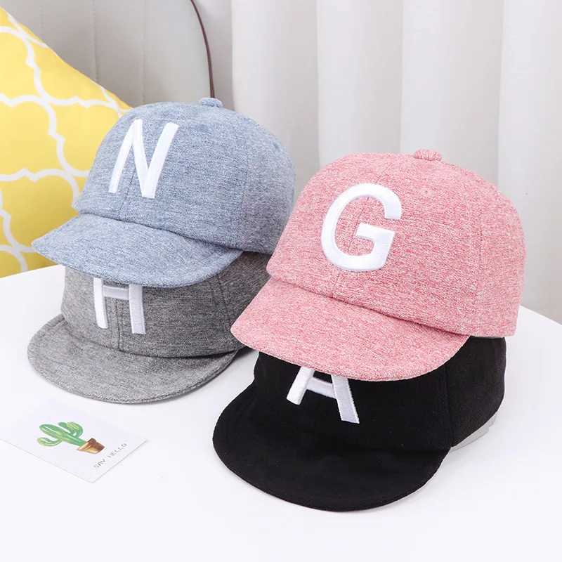 Spring Summer Baby Boy Hat Cap Letter Toddler Baby Baseball Cap Cotton Adjustable Visor Sun Hats Kids Girls Peaked Cap Z251029