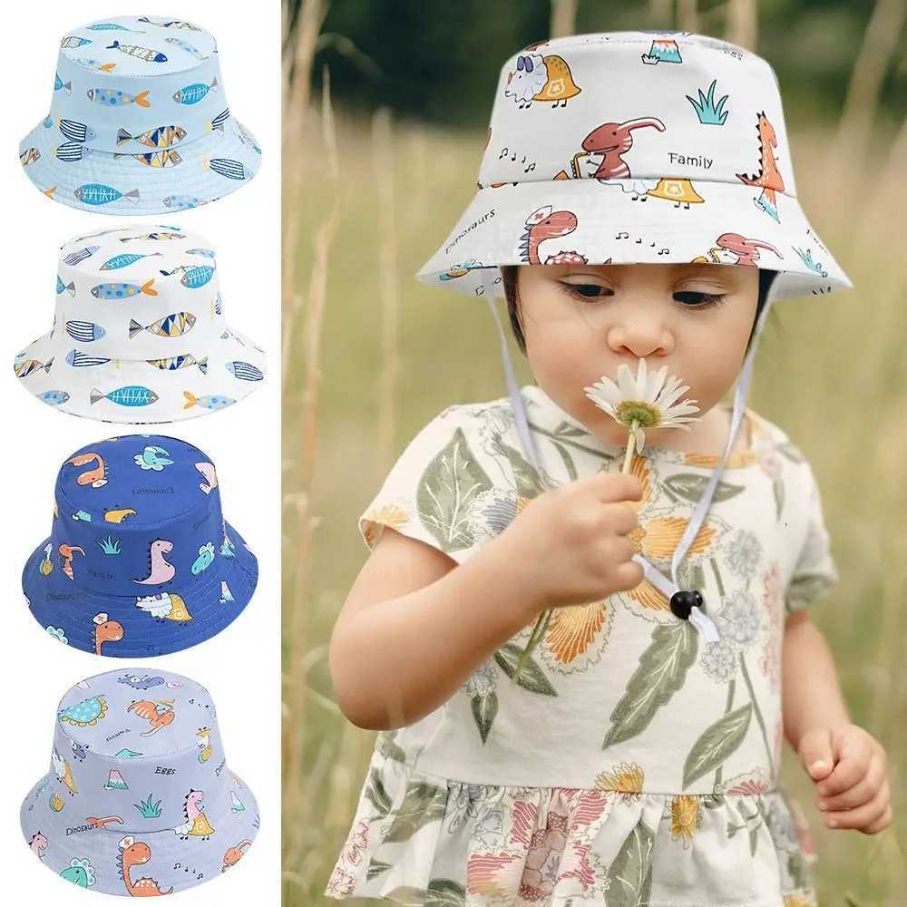 Summer Baby Sun Hat Baby Sun Hat for Girls and Boys Outdoor Neck Ear Cover Anti UV Kids Beach Caps Bucket Cap Z251029