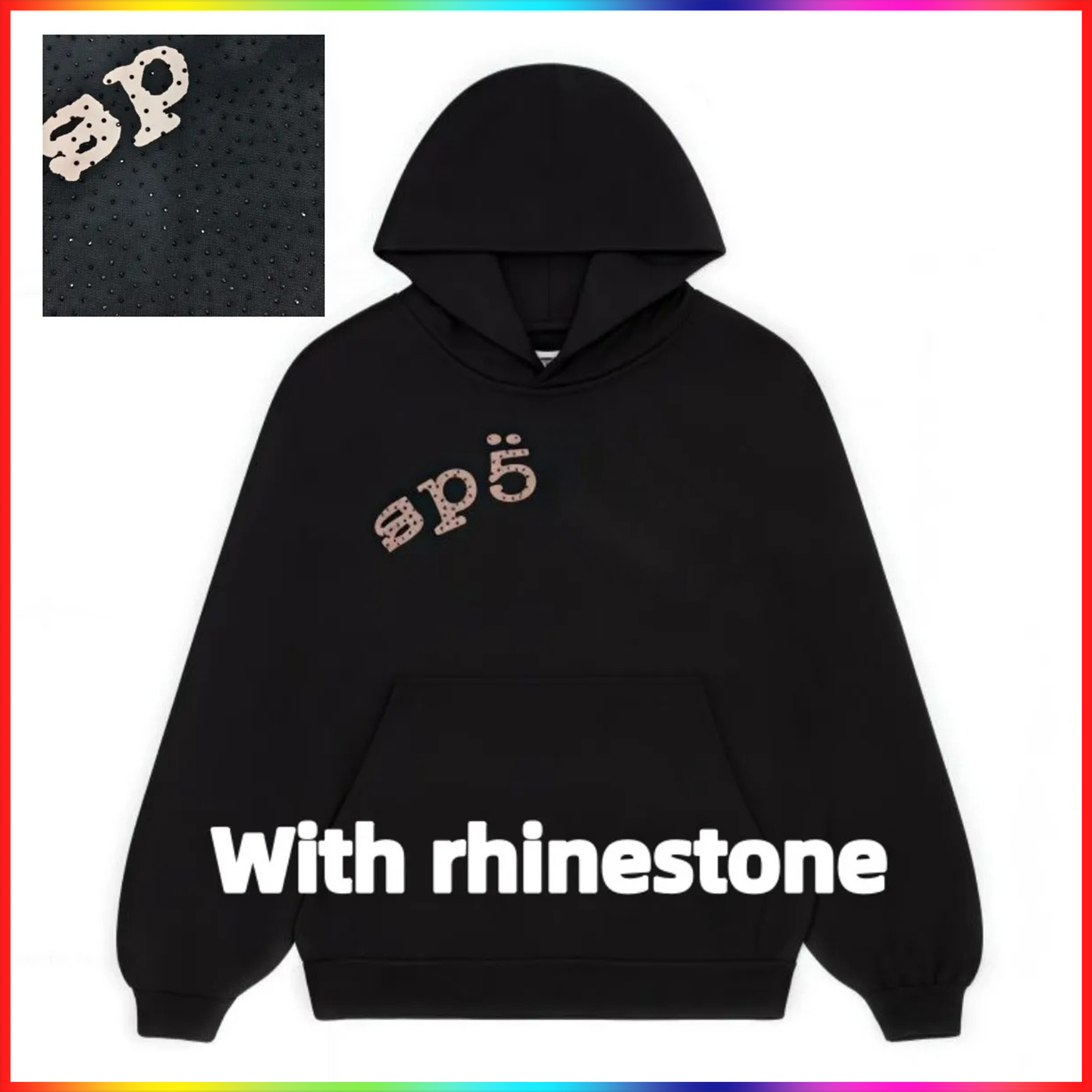 5A Designer hoodie Mens Hoodie 2025 essential spider hoody Women polo grid five cobweb pink spider Sweatshirts Hip Hop Tracksuit Print Pullover net spider pants suit