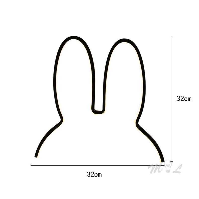 Rabbit Led Night Light Modern USB Desk Lamp for Childrens Kid Room Light Christmas Gift 5W Cute Night Lamp Home Deco Luminaire C251124