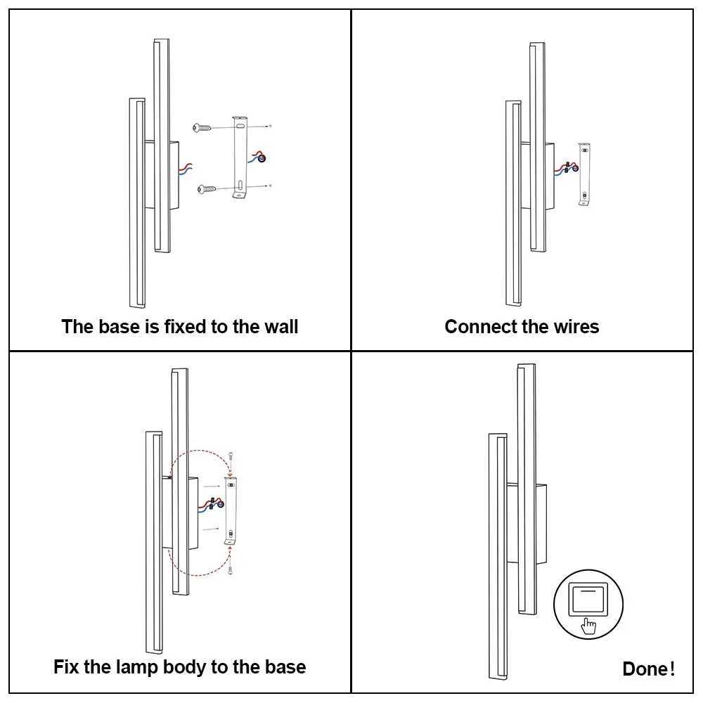 Nordic Acrylic Lampshade 16W BlackGold Led Wall Light AC85265V Wall Sconce Light Modern Wall Lamp Up and Down Lighting Fixture C251124