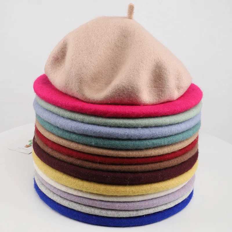 Wool Baby Girl Hat Winter Autumn Kids Beret Hat for Girls Accessories Fashion Baby Cap Infant Stuff 14Y Z251029