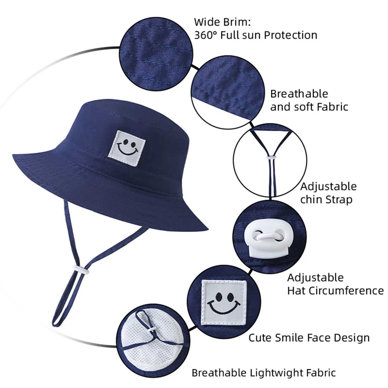 15Y Boy Children Solid Color Fishermans Cap Girl Baby Solid Casual Sunscreen Hat Infant Cotton Caps Kid Windproof Basin Hats Z251029