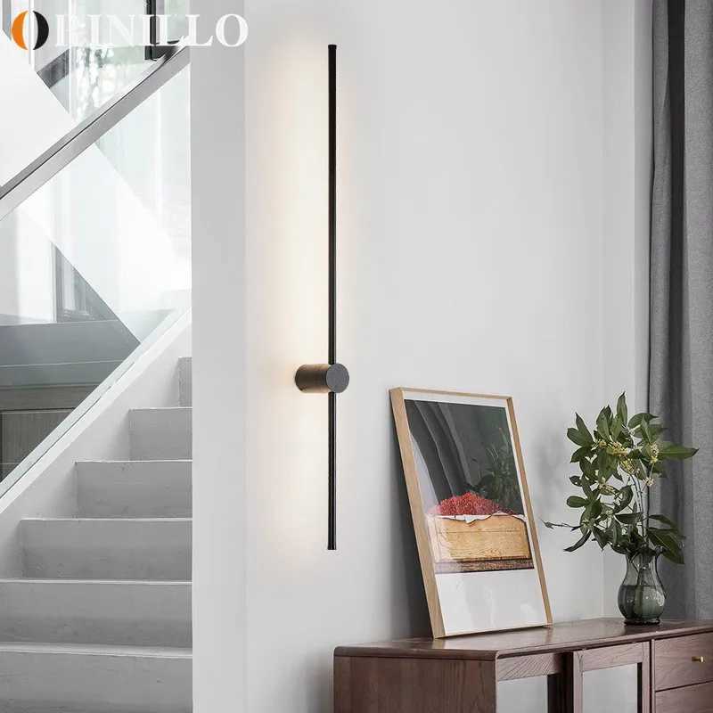 Modern minimalist led rotating wall lamp indoor long wall lamp living room bedroom background wall lamp C251124