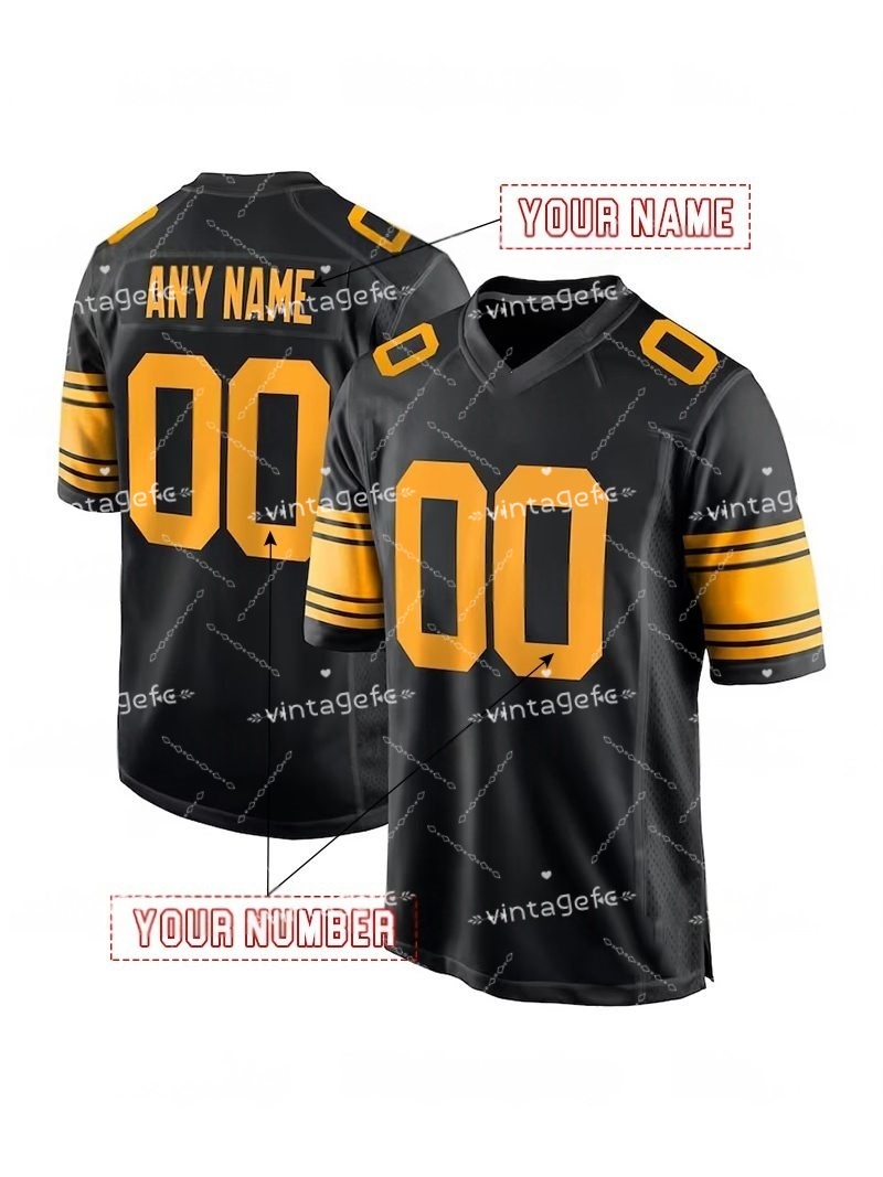 Custom Jersey 1933 Throwback Aaron Rodgers 33 Jack Sawyer Will Howard DK Metcalf Watt Football Patrick Queen Joey Porter Jr Franco Polamalu Fitzpatric