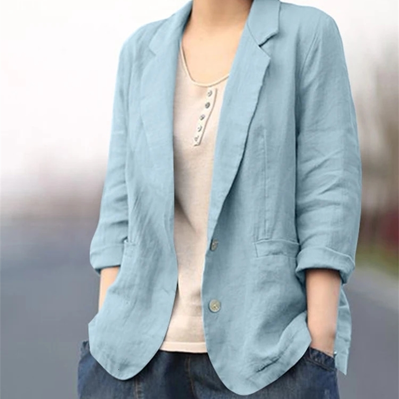 ZANZEA Fashion OL Work Blazer Long Sleeve Lapel Neck Shirt Woman Elegant Solid Color Outwear Female Vintage Button Jackets 240826