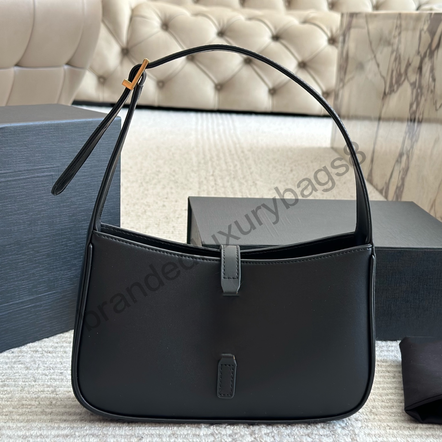 designer bag Hobo Le 5A7 Luxury Bag Shoulder Bag Woc Envelopes bag mini bag women handbag Patent Leather Crocodile Underarm bag multi-color Black cowhide chain purse