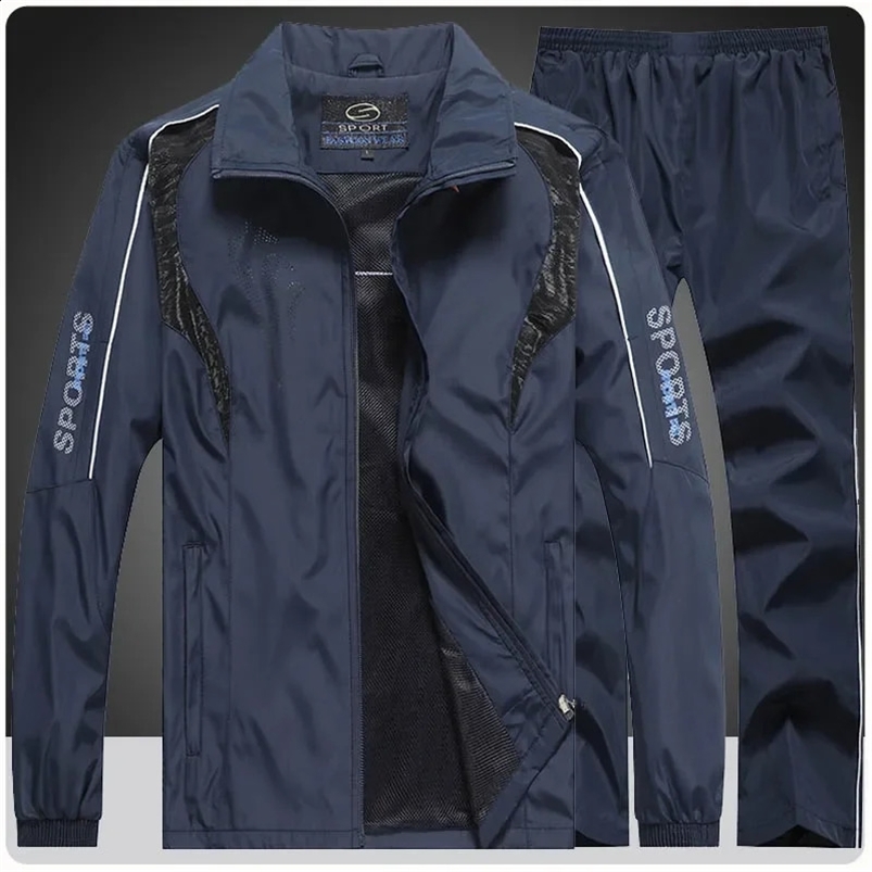 Mens Athletic Running Tracksuit Hoodies Casual Full Zip JacketSweat pants Set Gym Jogging Sports Suit Outwear Men Clothing 240822