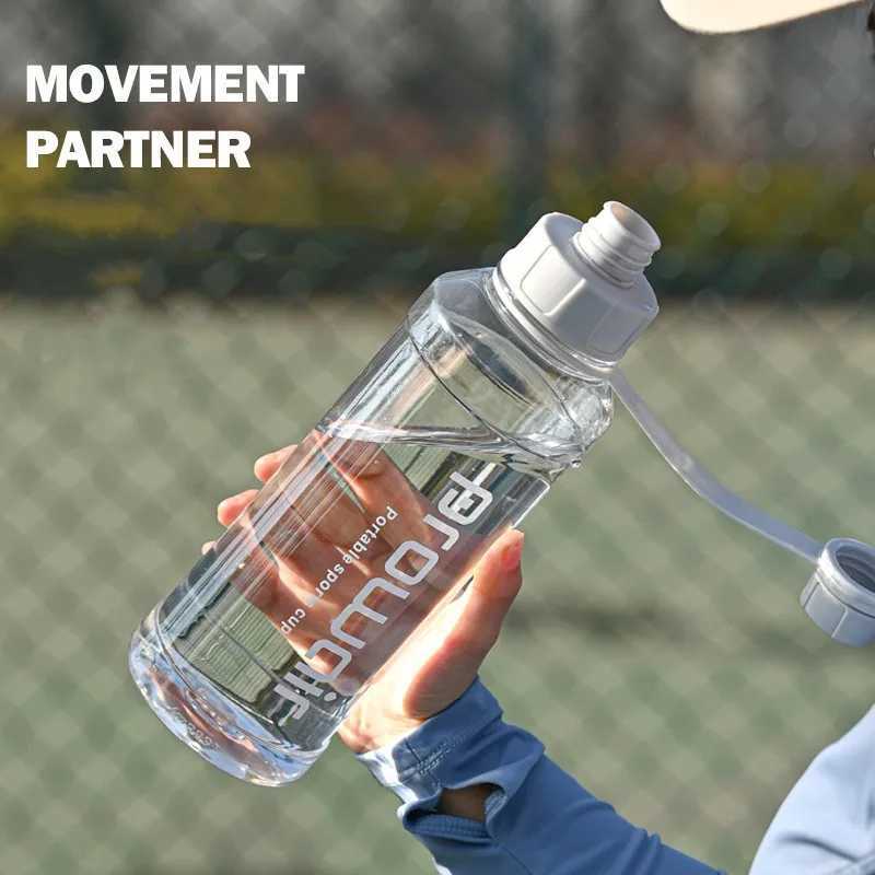 1000Ml Transparent Water Bottle Portable Sports Cup for Outdoor Gym Travel Large Capacity Leakproof Drinking Bottle BPA Free J250923