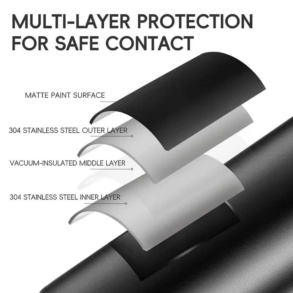 ROCKBROS 1L Thermal Water Bottle Sports Water Bottle Non Slip 304 Stainless Steel Cold And Hot Thermo Cup Cycling Hiking Equip J250923