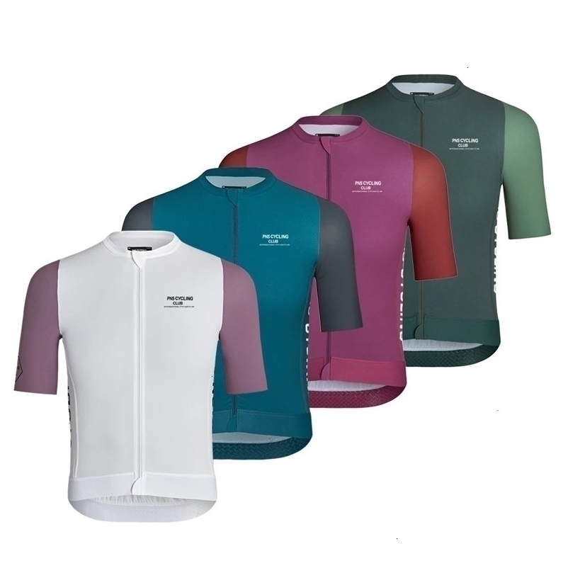 PNS Pro Team Cycling Jersey Men MTB Bike Short Sleeve Tops Breathable Quick Dry Fabric Mountain Road Racing Bicycle Clothing 240520