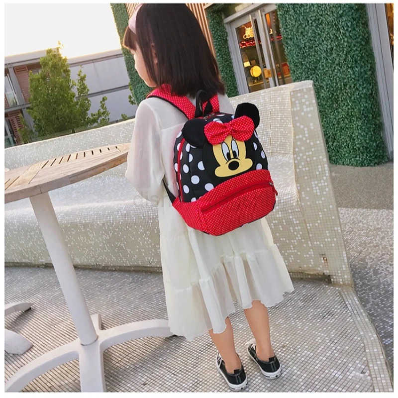 Disney Cartoon Boy Backpack Baby Boy Girl Minnie Mickey Mouse Kid New Cute Kindergarten Children GiftXJ250923