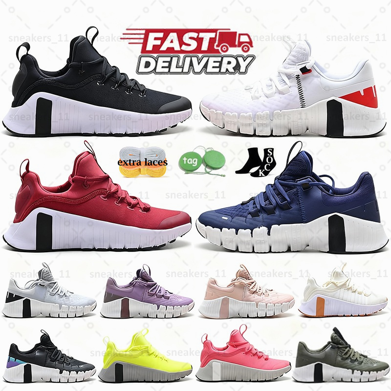 Free Metcon 5 6 Marathon Running Shoes Women Men Trainers Triple Black Anthracite White Light Leopard Purple Hot Punch Jogging Outdoor Sneakers Sports 36-45