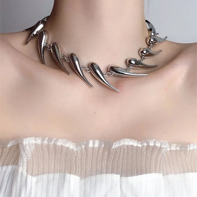 Chokers Delicate Vintage Punk Style Waterdrop Neck Chain for Women Trendy Jewelry Classic Korean Fashion Charm Necklace 231007CJ