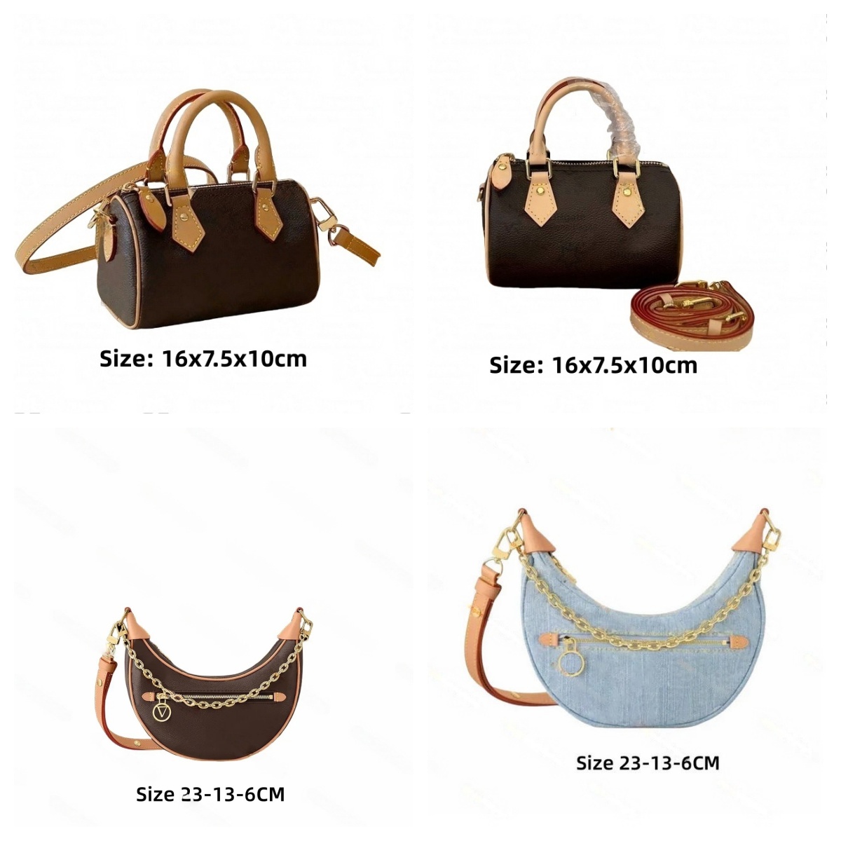 Designer Shoulder Bag handbag Classic Nano and Loop Hobo brown flower Women's handbags Tote Bags Mini crossbody Bags wallet