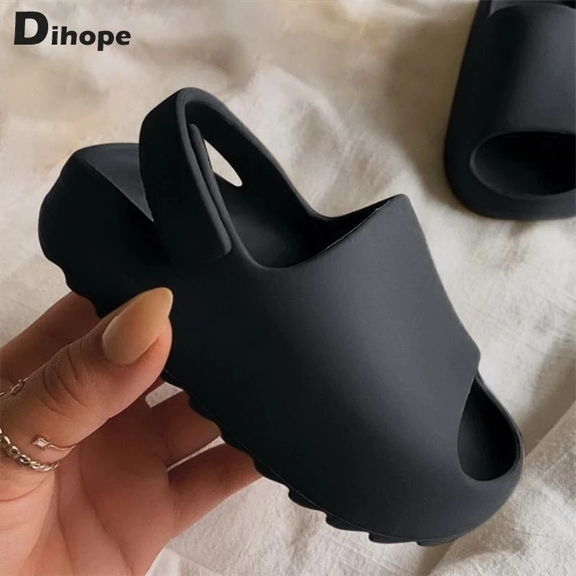 Summer Baby Toddler Kids Adults SlipOn Sandals Boys Girls Foam Beach Slides Candy Color Children Lightweight Breathable 240509