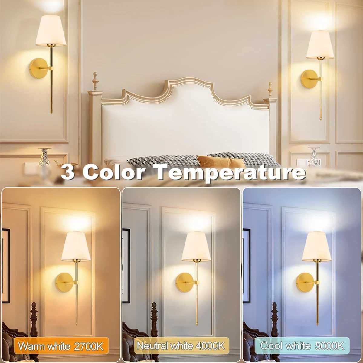 Wireless battery powered wall lamp rechargeable wall lamp dimmable detachable bulb remote control 10 color wireless wall lamp C250923